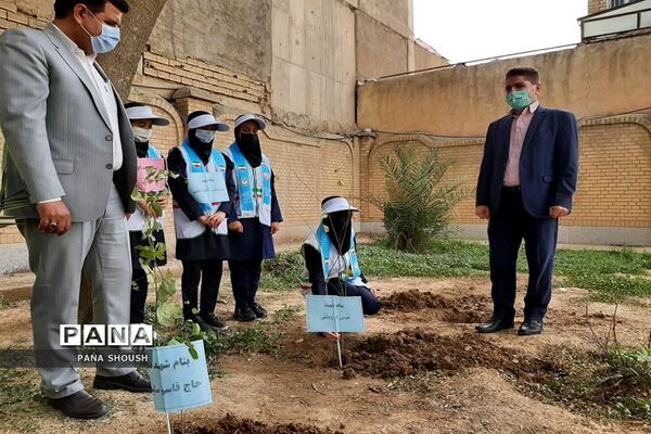 آیین هفته درختکاری در شهرستان شوش
