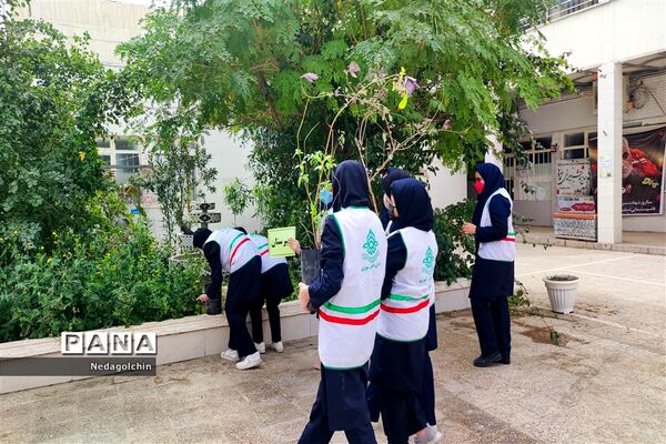 آیین درختکاری در دبیرستان شاهد ارشاد ناحیه ۳  اهواز