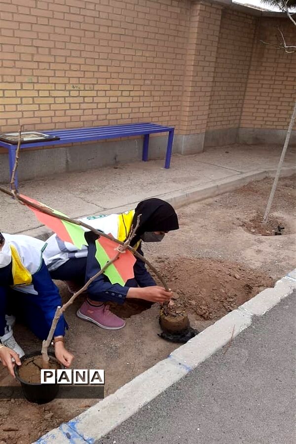 برگزاری مراسم جشن نیکوکاری  و روز درختکاری در شهرستان ورزنه