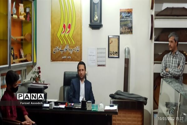 بازدید معاون پرورشی اداره آموزش و پرورش کاشمر از گروه سرود منتخب جشنواره فجر