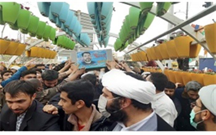 پیکر شهید«احسان کربلایی پور» در گلزار شهدای قم به خاک سپرده شد