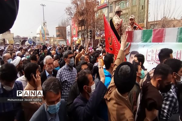 تشییع پیکر شهید مدافع حرم «احسان کربلایی پور» در قم
