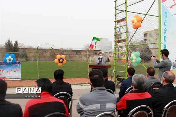 مراسم پروژه آزادسازی مجموعه‌های آموزشی و ورزشی در کرمانشاه