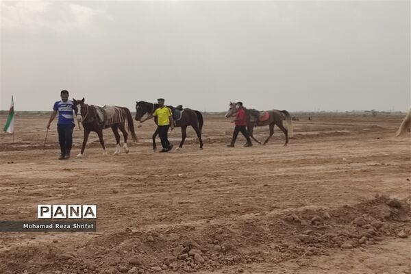 برگزاری اولین دوره مسابقات اسب‌سواری در شهرستان امیدیه