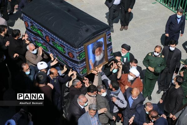 تشییع پیکر آیت الله علوی گرگانی در قم