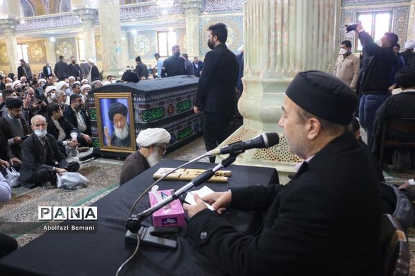 تشییع پیکر آیت الله علوی گرگانی در قم