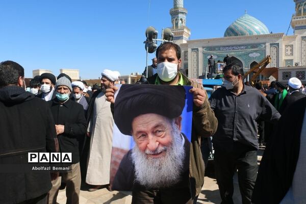 تشییع پیکر آیت الله علوی گرگانی در قم