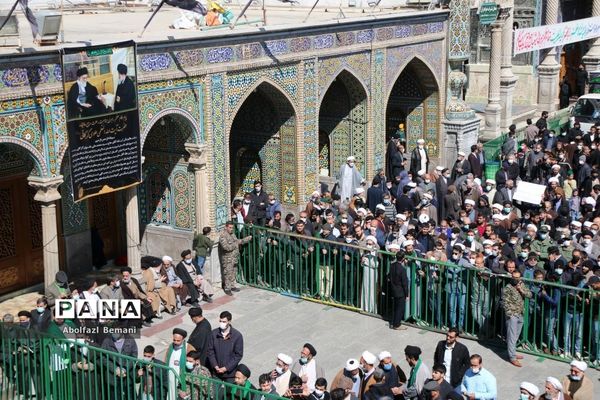 تشییع پیکر آیت الله علوی گرگانی در قم