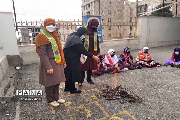 برگزاری جشن‌ چهارشنبه سوری در مدرسه حضرت زهرا(س) رودهن
