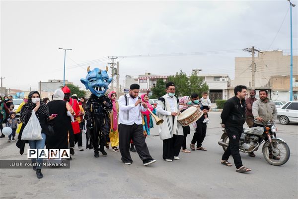 پیشواز نوروز ۱۴۰۱ با شادی پیمایی نوروزی در امیدیه