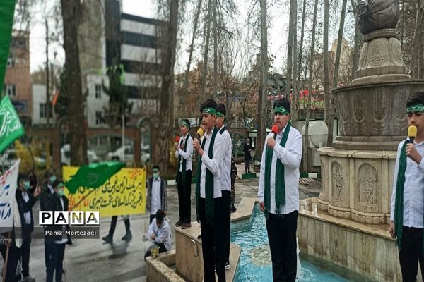 اجرای سرود انصاری‌ها به‌مناسبت میلاد حضرت مهدی (عج) در البرز