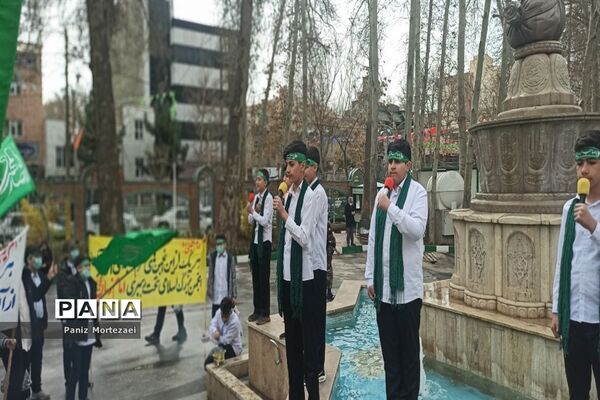 اجرای سرود انصاری‌ها به‌مناسبت میلاد حضرت مهدی (عج) در البرز