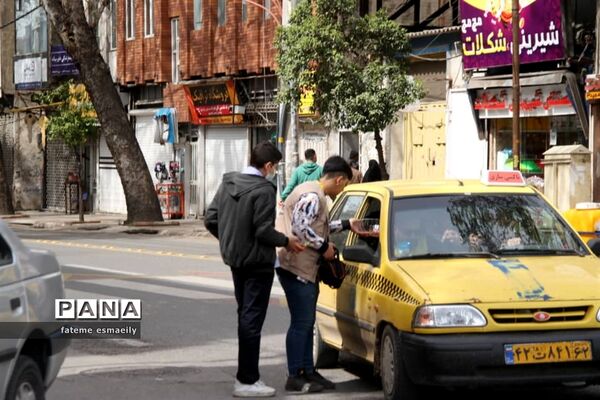 راهپیمایی دانش‌آموزی مهدی یاوران به مناسبت نیمه شعبان در ساری