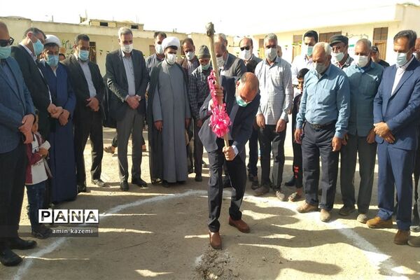 کلنگ‌زنی و بازسازی آموزشگاه‌های بختاجرد، محمد‌آباد و شهنان از روستاهای داراب