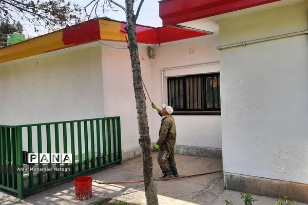 برپایی ایستگاه استقبال از مسافران نوروزی در منطقه ۱۵