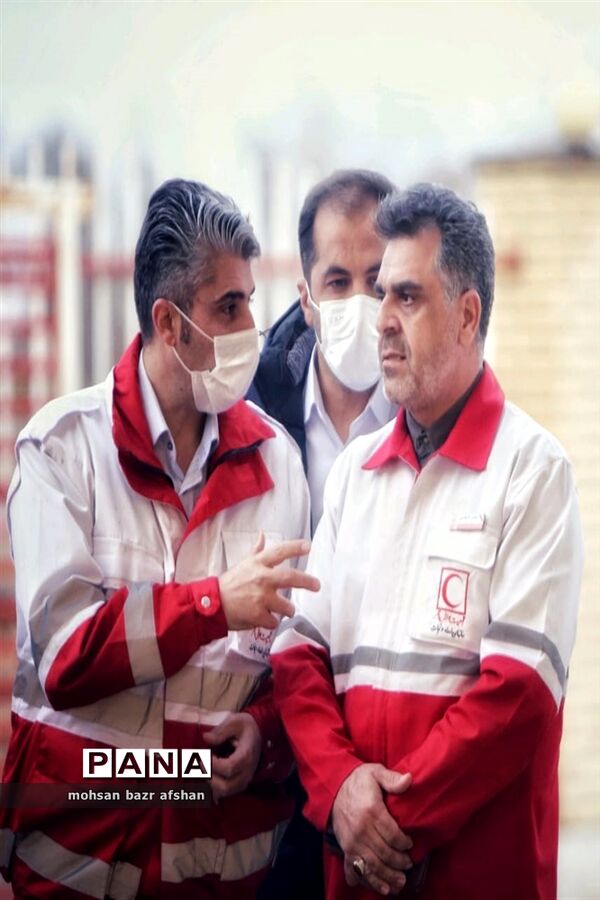 بازدید معاون درمانی و توانبخشی جمعیت هلال احمر کشوری از پایگاه بین جاده‌ای هلال احمر شهر دانسفهان