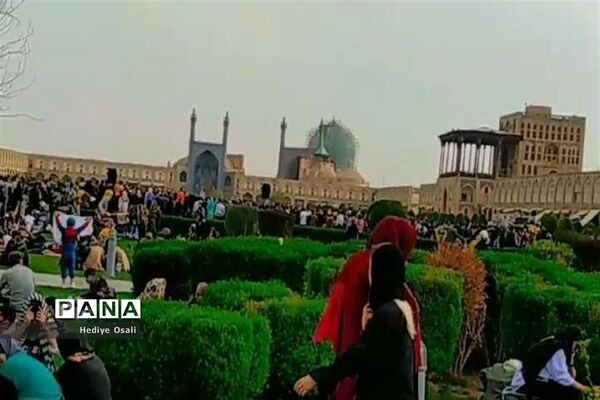 مسافران و گردشگران نوروزی در اصفهان