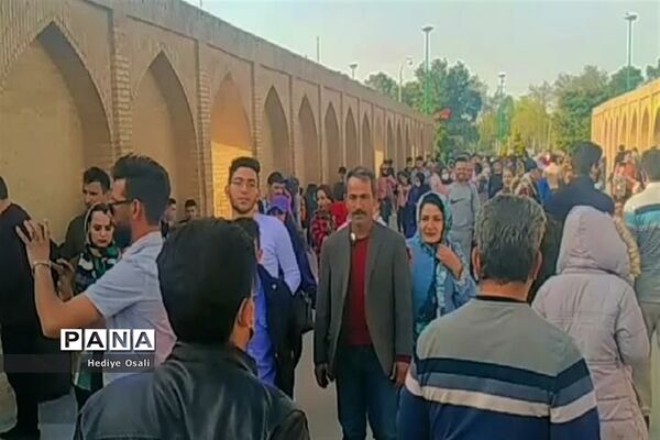 مسافران و گردشگران نوروزی در اصفهان