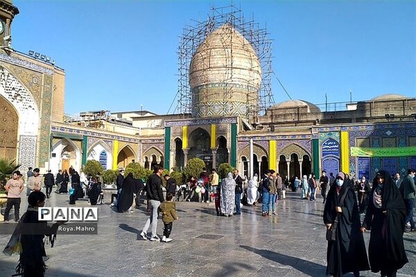 حرم شاه‌عبدالعظیم شهرری میزبان بازدیدکنندگان نوروزی