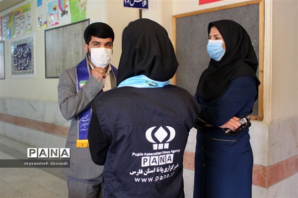 بازدید رئیس سازمان دانش‌آموزی فارس از ستاد اسکان ناحیه یک شیراز