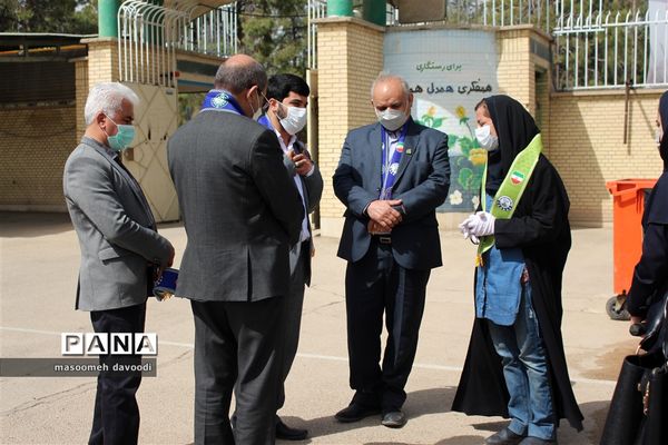 بازدید رئیس سازمان دانش‌آموزی فارس از ستاد اسکان ناحیه یک شیراز