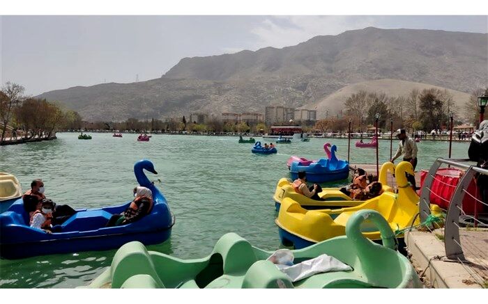 حال و هوای دریاچه کیو شهرستان خرم آباد در ایام نوروز