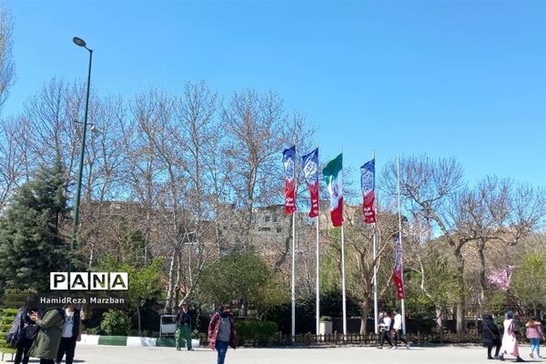 بوستان شهید چمران شهر کرج در نوروز 1401