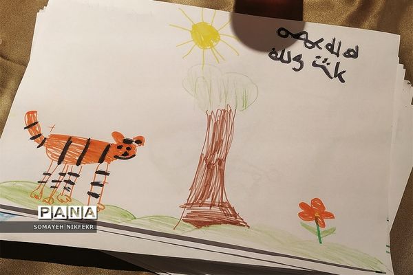 غرفه نقاشی ویژه کودکان در موزه ملی ایران، جهت آشنایی با فرهنگ و تمدن ایران