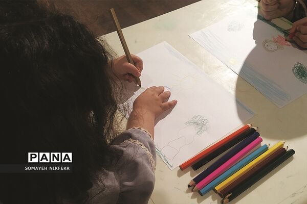 غرفه نقاشی ویژه کودکان در موزه ملی ایران، جهت آشنایی با فرهنگ و تمدن ایران