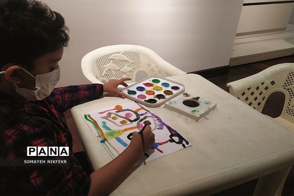 غرفه نقاشی ویژه کودکان در موزه ملی ایران، جهت آشنایی با فرهنگ و تمدن ایران