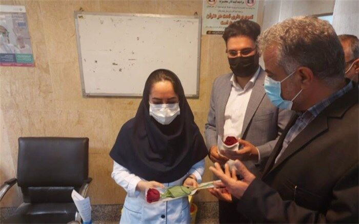 دیدار فرماندار بوشهر با کادر درمان  بیمارستان شهدای خلیج فارس