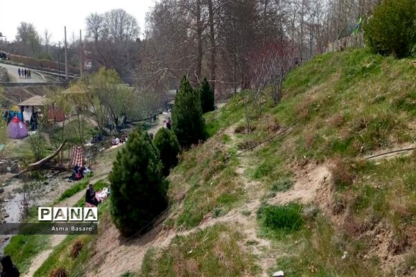 دهکده تفریحی و گردشگری باغستان کرج در روز سیزده فروردین