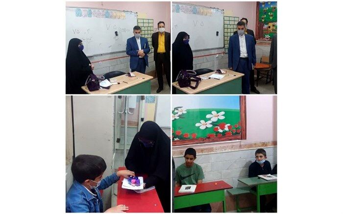 دیدار مدیرکل آموزش و پرورش قم با دانش‌آموزان مدرسه استثنایی جابر