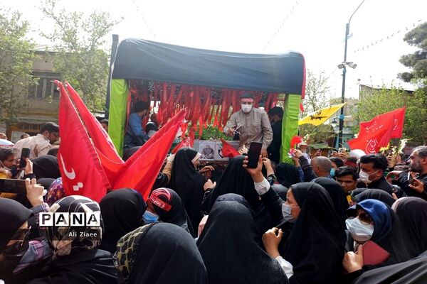 مراسم تشییع پیکر شهید محمد اصلانی در مشهد