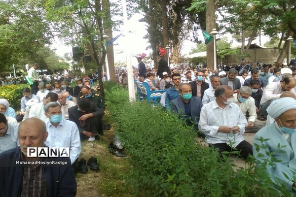برپایی نماز باران در کاشمر
