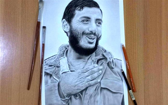 نقاشی چهره شهدا، افتخار هر هنرمند است