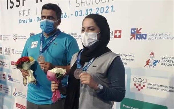 تیم میکس تپانچه ایران مدال برنز جام جهانی برزیل را به دست آورد