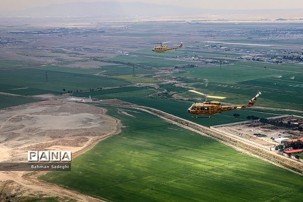 تمرین رژه بالگردی هوانیروز ارتش