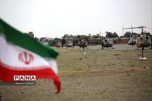 تمرین رژه بالگردی هوانیروز ارتش