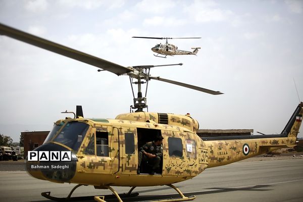 تمرین رژه بالگردی هوانیروز ارتش