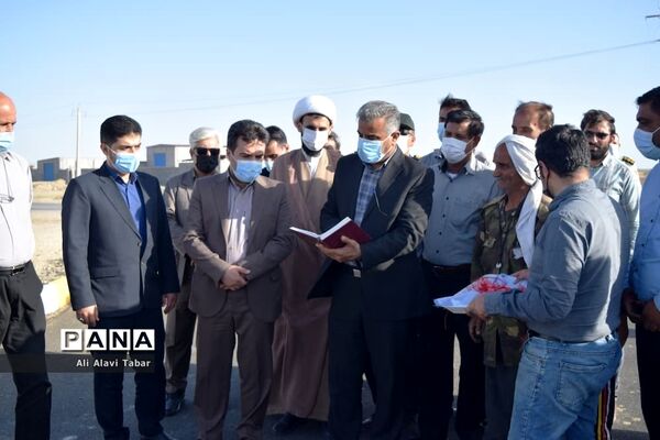 افتتاح آسفالت روستایی  قلعه سوخته شهرستان بوشهر