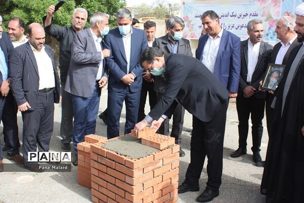 آیین خشت‌گذاری آموزشگاه ۶ کلاس در ملارد