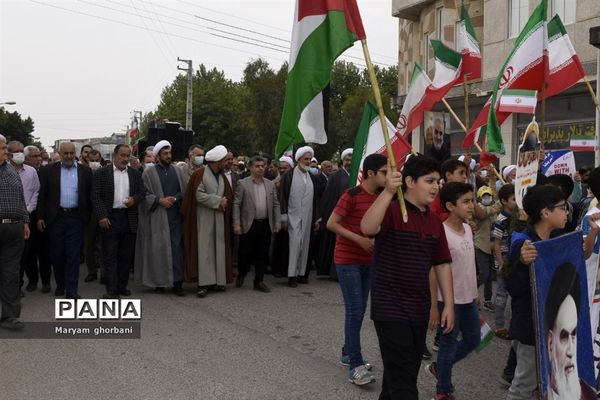 بانگ استکبارستیزی مردم در خیابان‌های بهنمیر پیچید