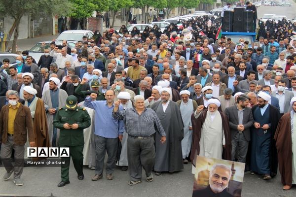 بانگ استکبارستیزی مردم در خیابان‌های بهنمیر پیچید