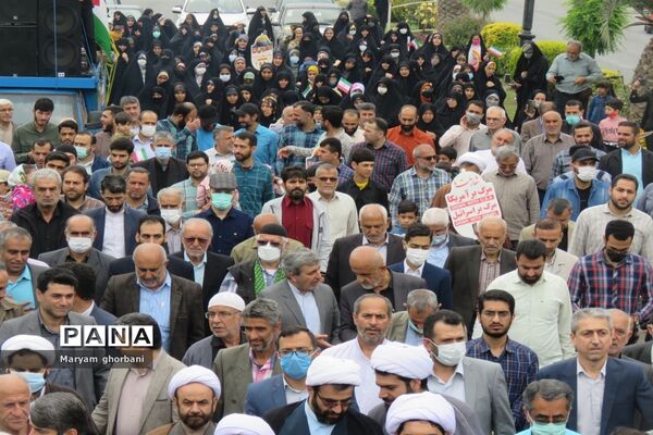 بانگ استکبارستیزی مردم در خیابان‌های بهنمیر پیچید