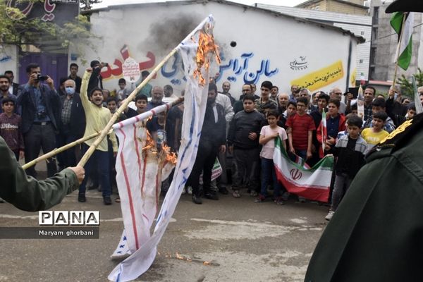 بانگ استکبارستیزی مردم در خیابان‌های بهنمیر پیچید