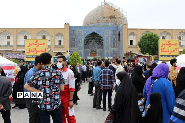 حضور پرشکوه مردم اصفهان در راهپیمایی روز قدس