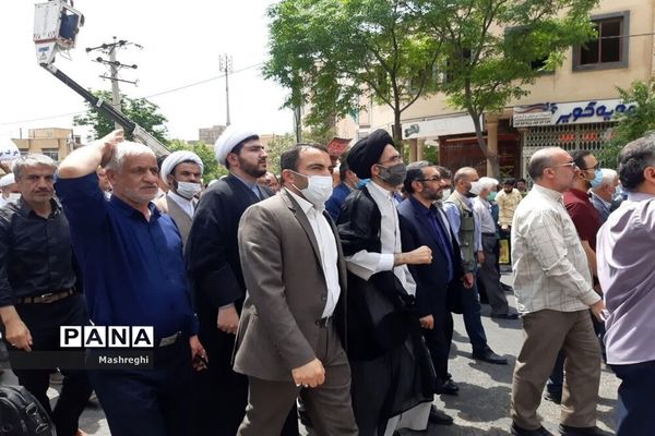 برگزاری راهپیمایی روز قدس در کاشان