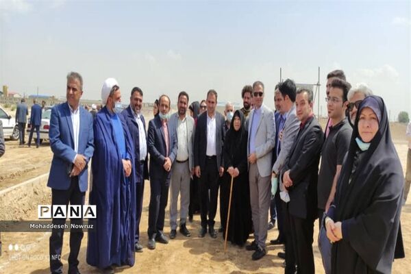 کلنگ‌زنی ساخت مدرسه جدید در نصیرشهر