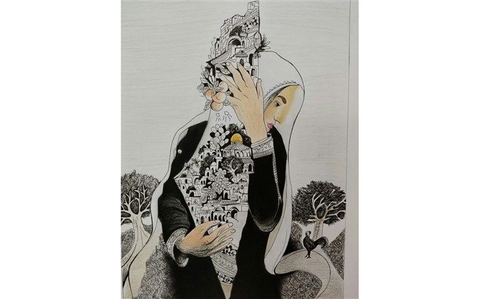 نقاشی فلسطین حس همدردی با مردم این سرزمین را در من تقویت کرد